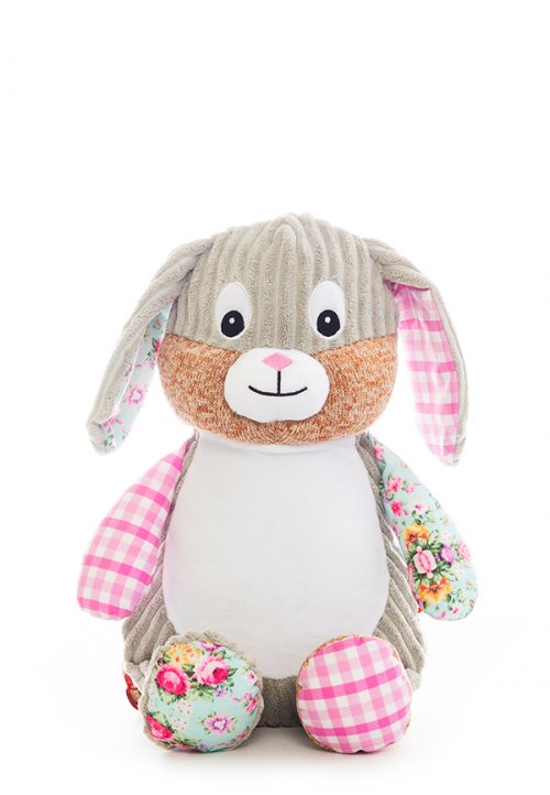 Pink Bunny Teddy Bear Personalised Teddy Soft Sensory Toy