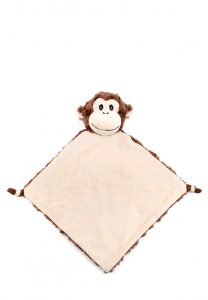 Personalised Baby Comforter Monkey Blanket