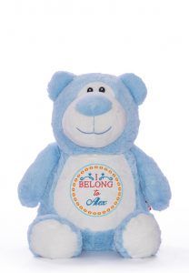 Personalised Blue Bear Teddy