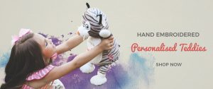Hand Embroidered Personalised Teddies