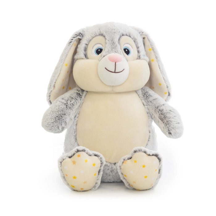Grey Bunny - Yellow Stars