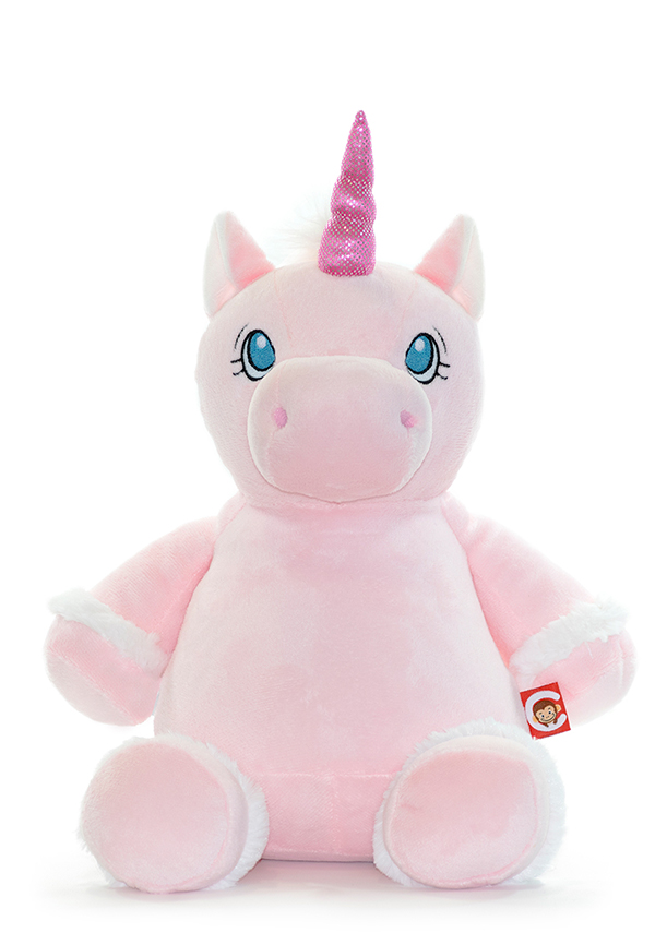 pink unicorn cuddly toy