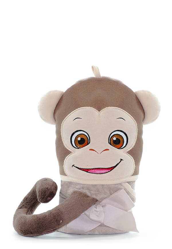 Monkey Hooded Towel Cubbies