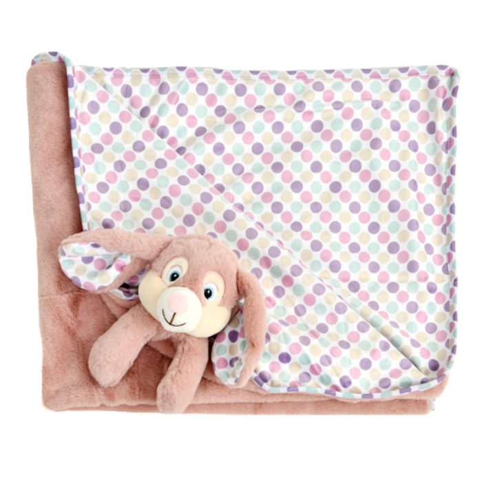 Pink Bunny Blanket - Large - Image 3