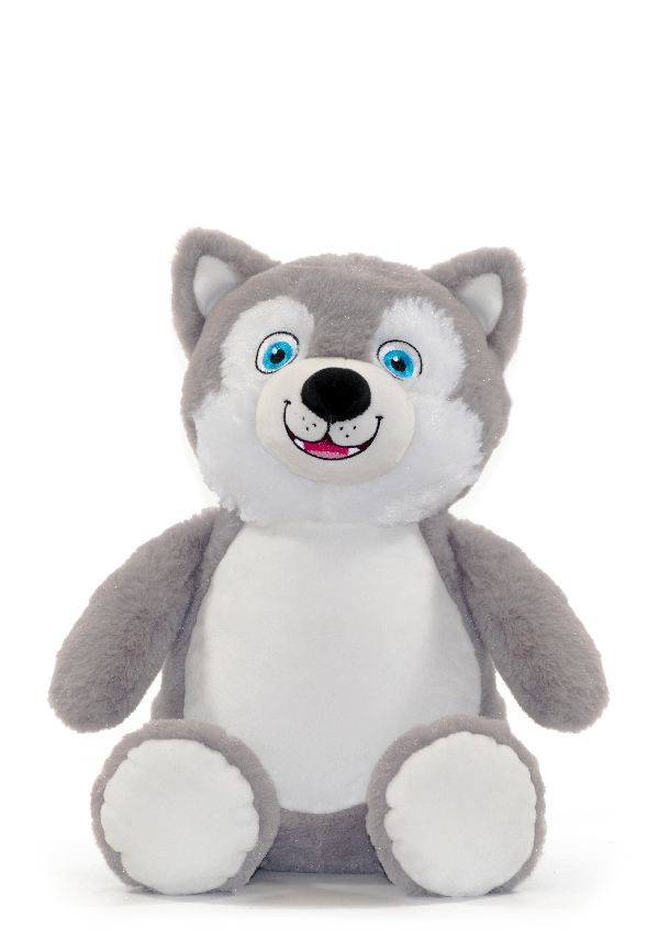 Personalised Husky Teddy Toy Cubby