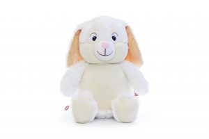White Bunny Sensory Toy Teddy
