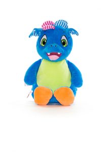 Personalised Soft Sensory Dragon Teddy Cubby